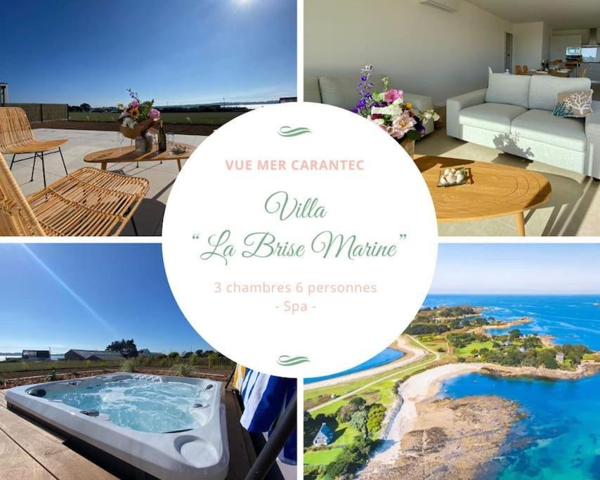 Villa Neuve Pour 6 Personnes Avec Spa Carantec Dış mekan fotoğraf
